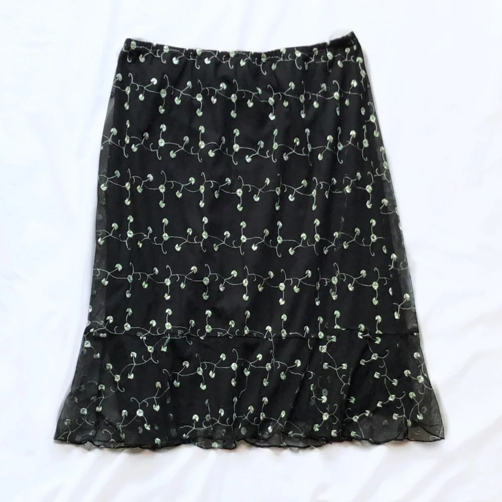 elementz ⋆ vintage embroidered skirt